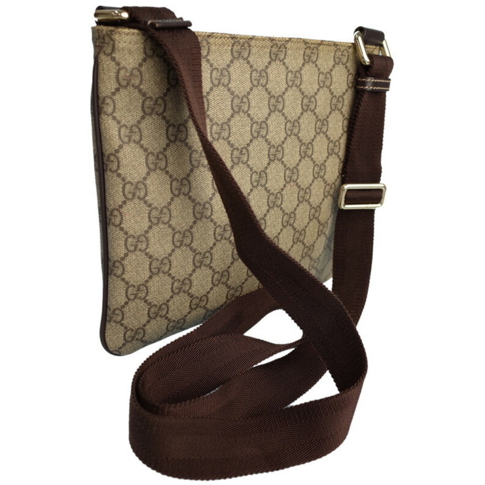 Gucci Messenger GG Flat Bag Monogram Plus Brown Crossbody